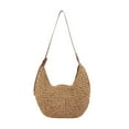 thumbnail image 2 of Stylish Woven Straw Tote Bag for Women Summer Bohemian Beach Shoulder Handbag with Large Capacity, 2 of 7