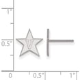 thumbnail image 2 of 10K White Gold 10Kw Logoart Vanderbilt University Small Post Earrings (12 X 12) Made In United States 1w004vau, 2 of 5
