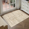 thumbnail image 5 of BERTHMEER 2'x3' Small Area Rugs for Entryway Doormats Indoor Bathroom Oriental Vintage Farmhouse Machine Washable Non-slip Traditional Distressed Throw Rugs, Beige, 5 of 7