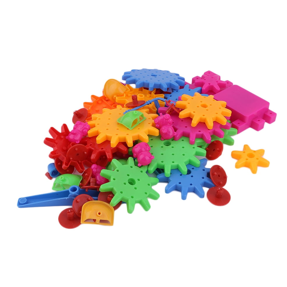 Educational 81 Pieces Electric Magic Gears Puzzles Building Blocks 3D