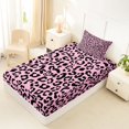 thumbnail image 4 of Castle Fairy Y2K Leopard Skull Twin Sheets 3pcs,Pink Cheetah Skeleton Silhouette Bedding,Hot Pink Black,1 Fitted Sheet,1 Flat Sheet and 1 Pillowcase, 4 of 6