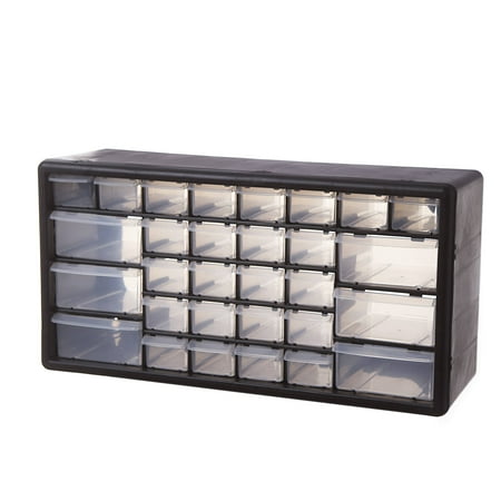 Plastic Storage Drawers Black 19 5 X 9 8 Inches Walmart Com