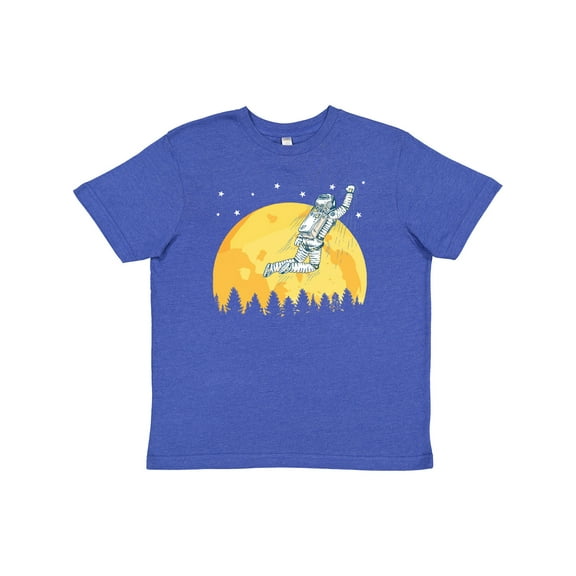 Inktastic Space Outerspace Moon and Astronaut Youth T-Shirt