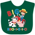 thumbnail image 3 of Inktastic Farmer Tractor EIEIO Big Bro Boys Baby Bib, 3 of 4