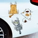 thumbnail image 3 of Calcomanía de vinilo para auto, cubierta para rasguños de tres gatos Calcomanía divertida para parachoques para automóvil, camión, motocicleta, pared, ventana (mediano), 3 of 5