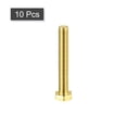 thumbnail image 3 of Unique Bargains Brass Hex Bolts, M5x35mm 10 Pack Fully Thread Grade 4.8 Machine Screws, 3 of 4