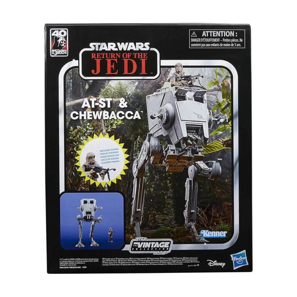 Hasbro Collectibles - Star Wars The Vintage Collection AT-ST & Chewbacca Vehicle & Action Figure (3.75”)  [COLLECTABLES] Action Figure, Collectible
