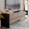 thumbnail image 4 of PARION TV STAND BLACK WHITE WALNUT, 4 of 5