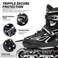 thumbnail image 4 of Patines en línea 2PM SPORTS Vinal para niñas, ajustables, parpadeantes, 4 of 7