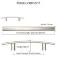 thumbnail image 2 of Fitviso 10 Pack 3 Inch(76mm) Hole Center Brushed Nickel Arch Cabinet Pulls Kitchen Cabinet Handles for Bedroom Cupboard, 2 of 9