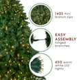 thumbnail image 6 of Northlight 7.5' Prelit Artificial Christmas Tree LED Mixed Scotch Pine - Warm White Lights, 6 of 7