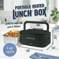 thumbnail image 5 of Nostalgia 32 oz. Portable Heated Lunch Box - Black, 5 of 8