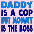 thumbnail image 2 of CafePress - Daddy Is A Cop Mommy Is The Boss Body Suit - Baby Light Bodysuit, 2 of 4