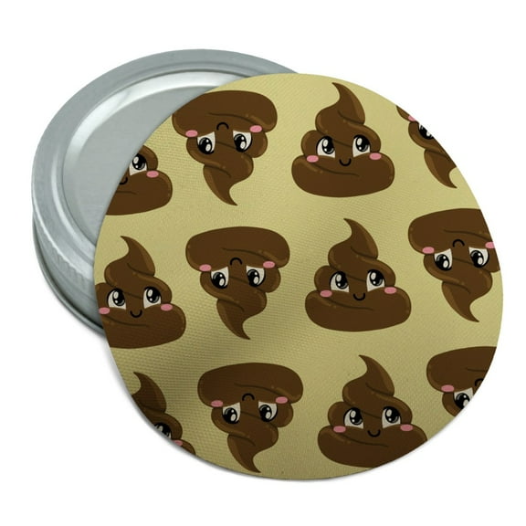 Cute Poop Pattern Round Rubber Non-Slip Jar Gripper Lid Opener
