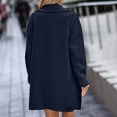 thumbnail image 6 of Black and Friday 50% Off Clear! Plus Size Winter Coats for Women, Women's Fashion Winter Solid Color Top Button Pockets Thirt Plush Long Sleeve Coat Early Access Deals Gift for Women, 6 of 6