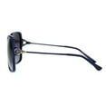 thumbnail image 3 of Polarized Lens Rhinestone Bling Buckle Hinge Rectangular Butterfly Sunglasses Blue Smoke, 3 of 4