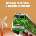 thumbnail image 6 of Homesteed Classic Retro Green Train Toy Inertia Bump and Go Spray Light Obstacle Avoidance Vehicle 11x3x3.4 in Nostalgic Steam Style Model Car, 6 of 9