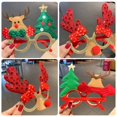 thumbnail image 2 of Marco de gafas de Navidad para hombre y mujer, diadema de alce, Papá Noel, árbol, fiesta, regalo divertido y encantador, decoración de fiesta, 2 of 4