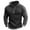 Gray, variant on Men's Tactical Sweatshirt Stand Collar Pullover Athletic Windproof Leisure Zip Tops without Hood