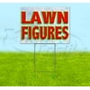 Lawn Figures (18" x 24") Yard Sign, Includes Metal Step Stake