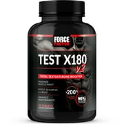 Test X180 v2 Testosterone Booster for Men, Testosterone Supplement with Testofen and NO3-T Nitrates to Build Muscle, Increase Nitric Oxide, and Boost Vitality and Performance, Force Factor, 90 Tablets