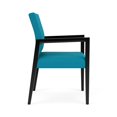 thumbnail image 2 of Pemberly Row Waiting Reception Guest Chair Wood Frame in Teal, 2 of 5