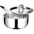thumbnail image 1 of Duxtop Whole-Clad Tri-Ply Stainless Steel Saucepan with Lid, 3 Quart, Kitchen Induction Cookware, 1 of 7