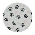 thumbnail image 2 of ARISTURING Paw Print Round Tablecloth for Indoor and Outdoor, Waterproof Table Cloth Cover Decorative for for Kitchen Dining Table, Parties and ​Camping White, 2 of 7