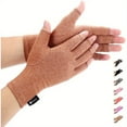thumbnail image 1 of HLONK Gants pour Arthrite Duerer Femmes Hommes Tunnel Carpien Rhumatation Tendinite Sans Doigts Compression Main Pouce, 1 of 5