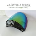 thumbnail image 6 of Universal Motorcycle Helmet Lens - Anti-UV, Anti-Scratch Visor Wind Shield for Standard 3-Snap Open Face Helmets, 6 of 7