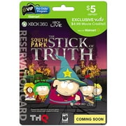 Angle View: South Park: The Stick of Truth (Xbox 360) $5 Pre-Sale Deposit Card for In-Store Pickup w/ Wal-Mart Exclusive Bonus* $4.99 VUDU Movie Credits