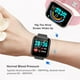 thumbnail image 5 of Bluetooth 4.0 Reloj Ritmo cardíaco Presión arterial Reloj inteligente Recordatorio de masaje Reloj de pulsera deportivo, Reloj, Oro rosa Inevent EL5008-03B, 5 of 6