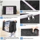 thumbnail image 2 of 4 Under Bed Storage Bags with Reinforced Handle for Quilts, Blankets, Pillows, Toys, Jackets, 60 x 40 x 35cm (Black), 2 of 5