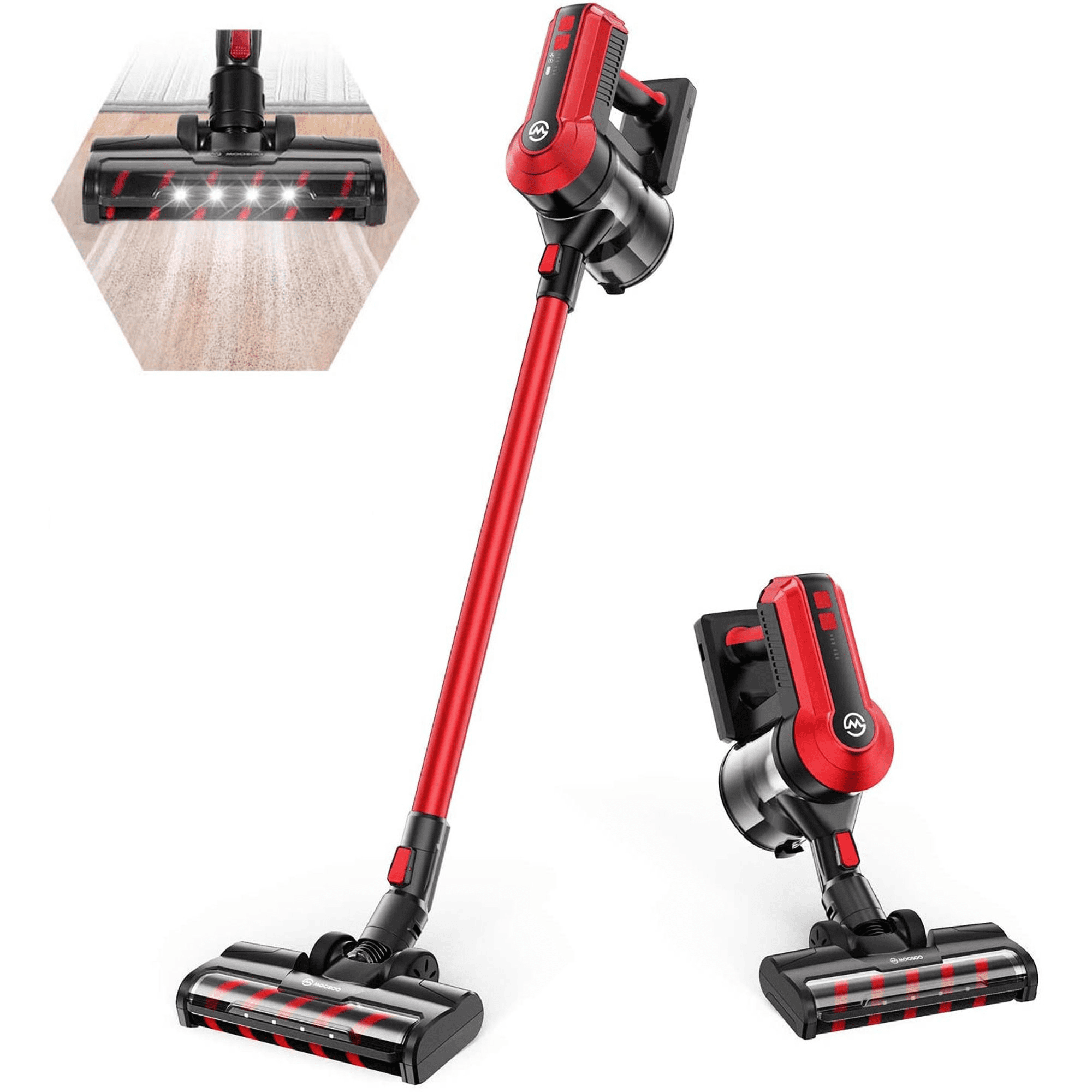 MOOSOO Cordless Vacuum 4 in 1 Powerful Suction Stick Handheld Vacuum Cleaner for