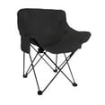 thumbnail image 2 of Folding Camping Chair Beach Moon Chair Folded Outdoor Seat Tear Resistant Oxford Cloth for Garden Lawn Picnic, 2 of 9