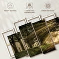 thumbnail image 6 of Elephant Stock All Aglow Path Wall Art - Horizontal Multi Panel Canvas - Living Room Wall Decor - Nature Multi Panel - Black And Green Decor By D. Burt - 52" x 32", 6 of 8