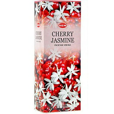 Hem Cherry Jasmine Incense, 120 Stick Box (Best Smelling Hem Incense)
