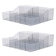 thumbnail image 2 of Organizador de maquillaje de tocador con 15 compartimentos, esquinas suaves, pequeño organizador de cosméticos para pinceles, paletas de sombra de ojos, 2 uds., 2 of 8