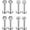 8PCS - Silver, variant on Briana Williams 16G Cubic Zirconia Labret Monroe Lip Ring Tragus Helix Earring Stud