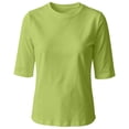 thumbnail image 5 of RMGVDSD Womens Half Sleeve Tops Casual Crewneck T Shirt Elbow Length Basic Tees Trendy Summer T-Shirts Solid Color Versatile Tshirts, 5 of 5