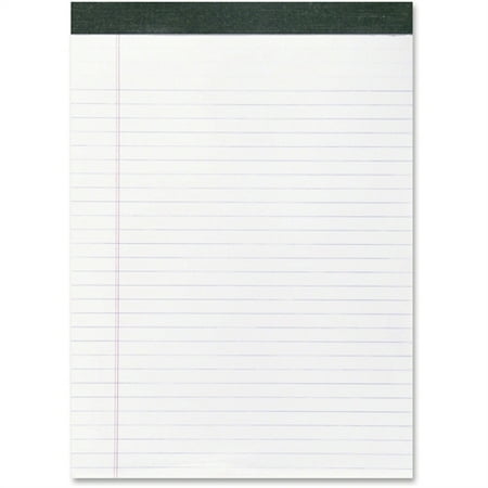 Roaring Spring Recycled Legal Pad, 8 1/2 x 11 3/4 Pad, 8 1/2 x 11 Sheets, 40/Pad, White, Dozen 74713