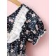 thumbnail image 5 of Txlixc Vestido de Manga Corta para niña pequeña, Vestido de decoración con Lazo de Patchwork de Malla con Estampado Floral, Ropa Casual Simple de una Pieza Txlixc Moda, 5 of 7