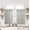 Black-24"W x 30"L (Pack of 2), variant on Rv Curtains For Camper Windows Bottom Bunk Bed Sheer Linen Cafe Boho 2 Panels Kitchen 20 Inch Length Light Grey
