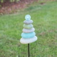 thumbnail image 2 of Plow & Hearth Glass and Stone Cairn Stake, 2 of 2