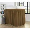 thumbnail image 3 of College Dorm Bedskirt - Ruffled Dorm Bedskirt for Dorm Bed - Twin XL Size - 100% Microfiber - 32" Drop - Twin XL - Taupe Solid., 3 of 8