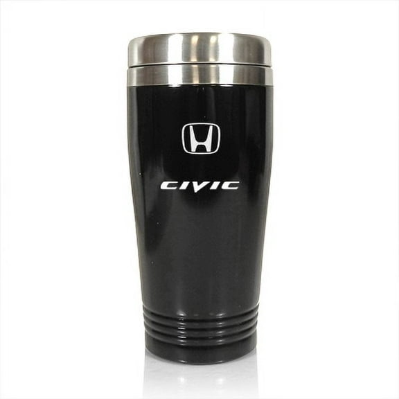 Honda Civic 14oz Black Stainless Steel Travel Mug