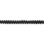1/2" (1cm) Basic Solid Collection French Gimp Braid Trim # FGS,, Pure Black #K9 (Jet Black) 10 Yards (30 ft/9.5m)