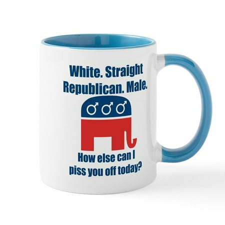 

CafePress - Republican Male Large Mug - 11 oz Ceramic Mug - Novelty Coffee Tea Cup