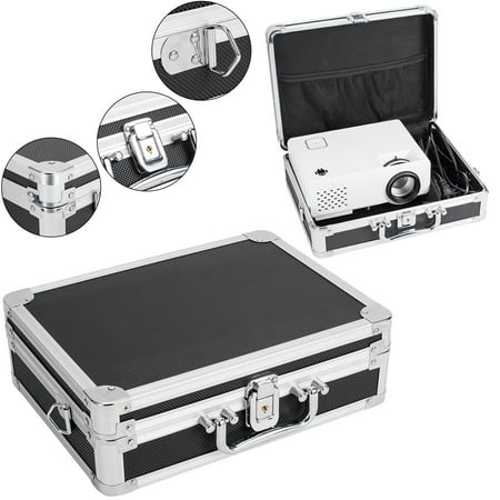 Cd Player Hub CD Case for Home, Locking CD Wallet for Office Player Case, Black PKWQ857 Capacity CD Wallet Case with Handle ()