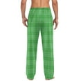thumbnail image 5 of snilers Mens Pajama Pants Drawstring Elastic Waist Plaid Pants Soft Comfy Lounge Trousers Straight Leg Sweatpants with Pockets, 5 of 6